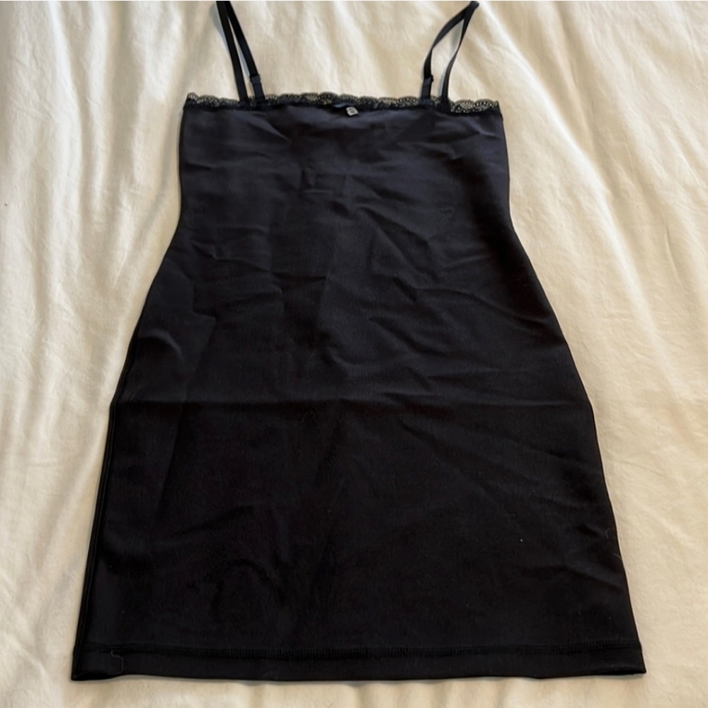 Alexander Wang by T Lace trimmed stretch jersey mini dress